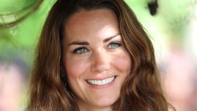 Catherine, Duchess of Cambridge with curly hair