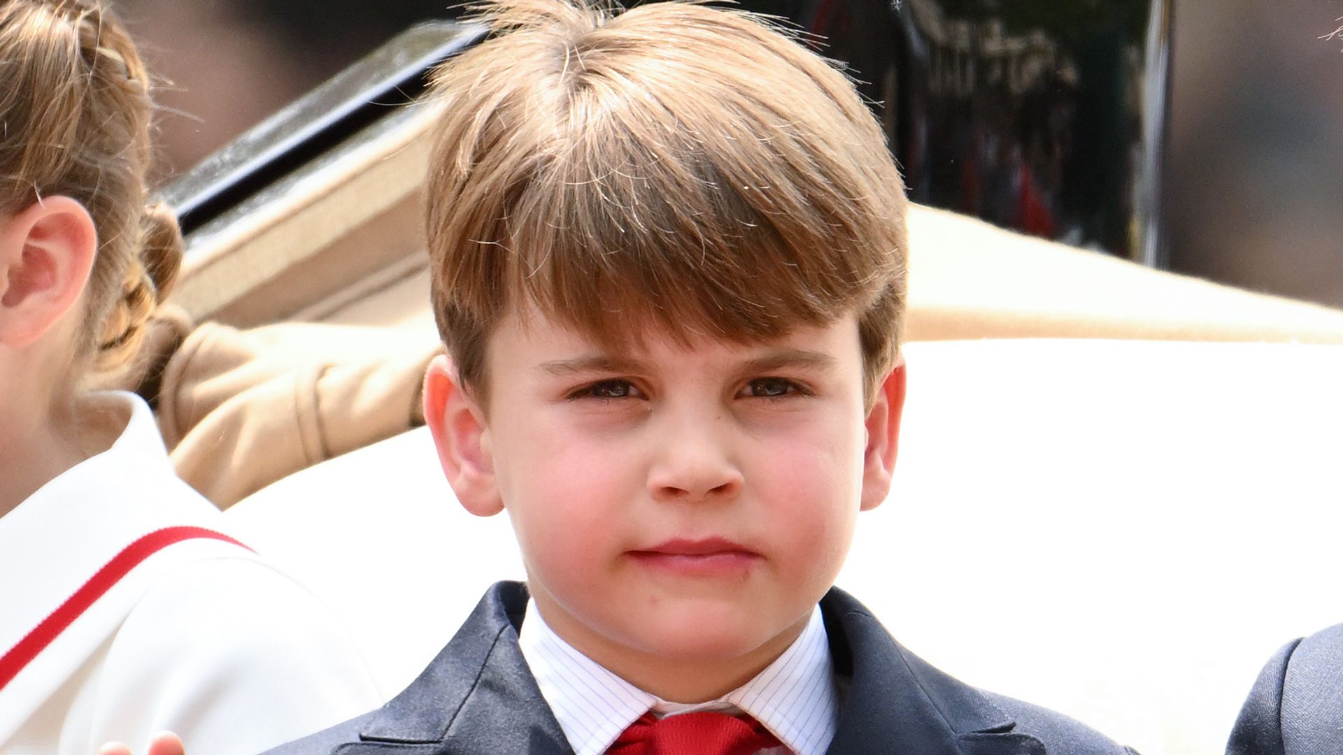 Prince Louis debuts unique royal wave at Trooping the Colour everyone