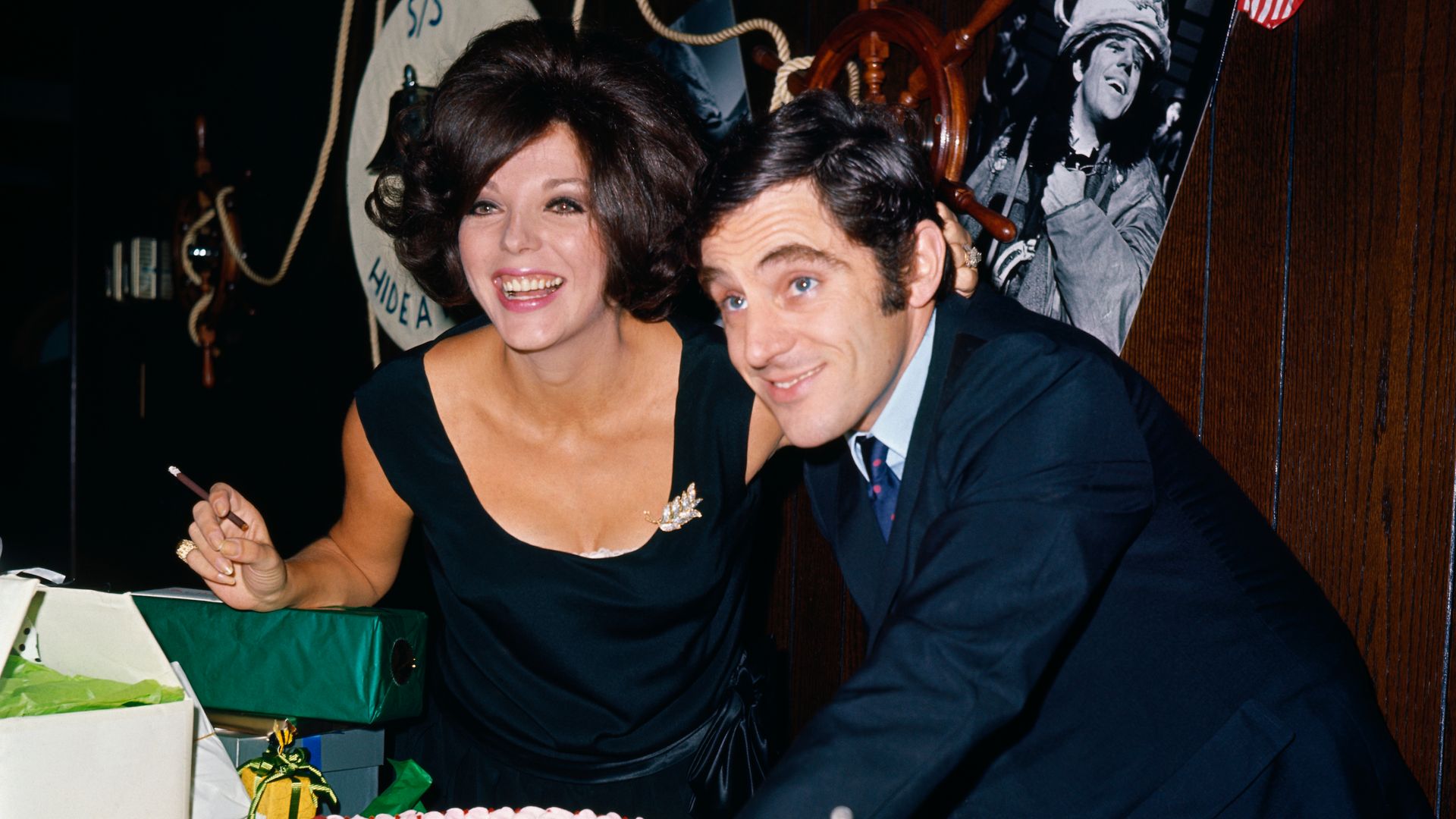 Joan Collins with Anthony Newley