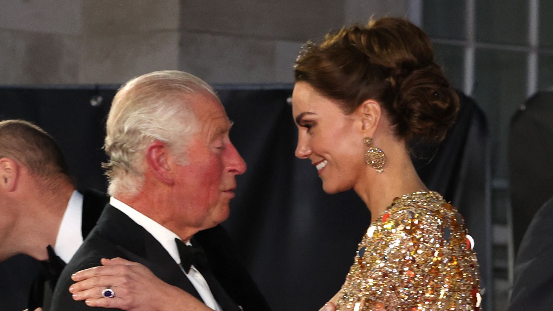 Princess Kate and King Charles at James Bond premiere