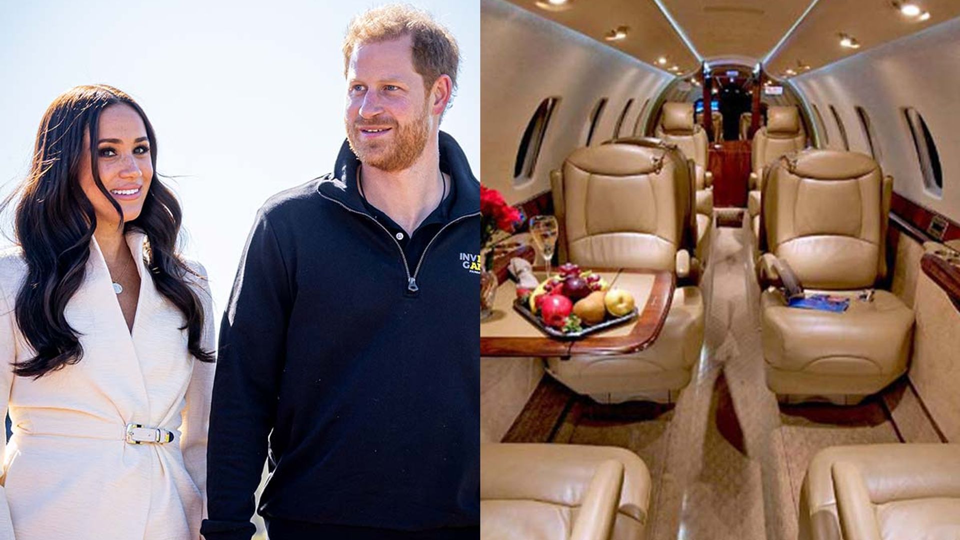 prince harry meghan markle private jet