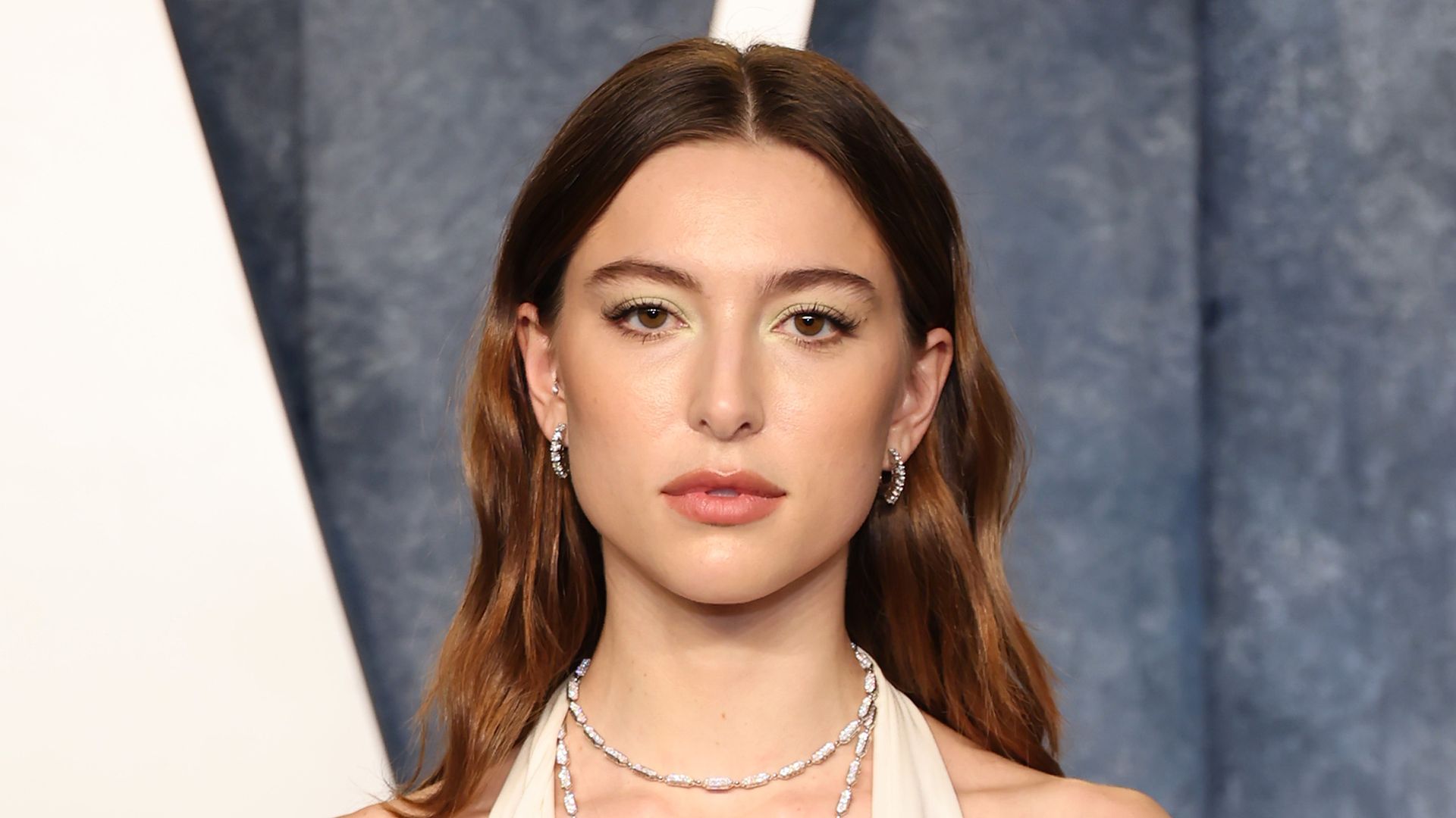 eve jobs in white dress