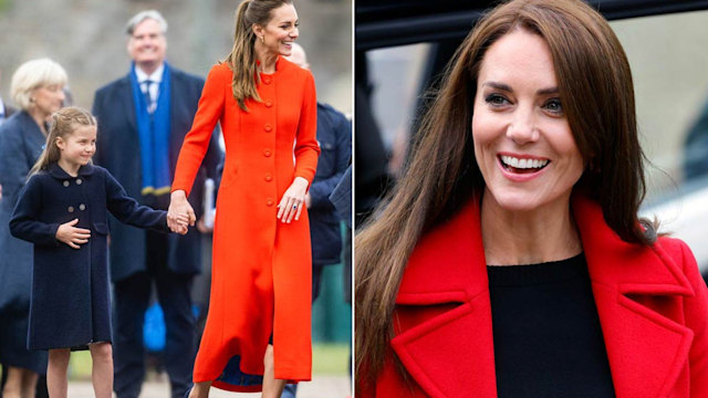 princess kate in red significance