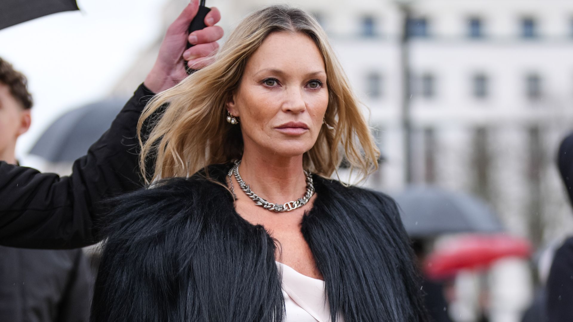 Kate Moss oozes elegance in silky mini dress at Milan Fashion Week