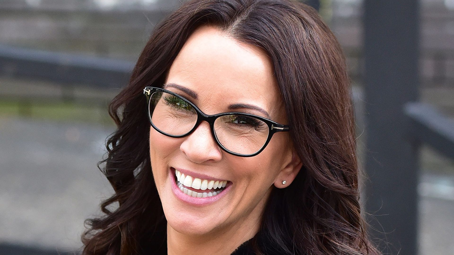 andrea mclean smiles for camera 
