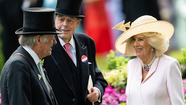 Queen Camilla and Andrew Parker Bowles at Royal Ascot