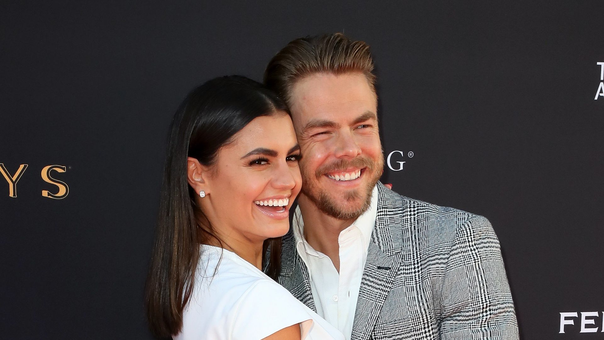 Hayley Erbert (L) and dancer/TV personality Derek Hough attend the Television Academy's Choreography Peer Group Celebration at Saban Media Center on August 27, 2017 in North Hollywood, California