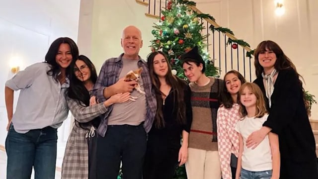 Bruce with his five daughters