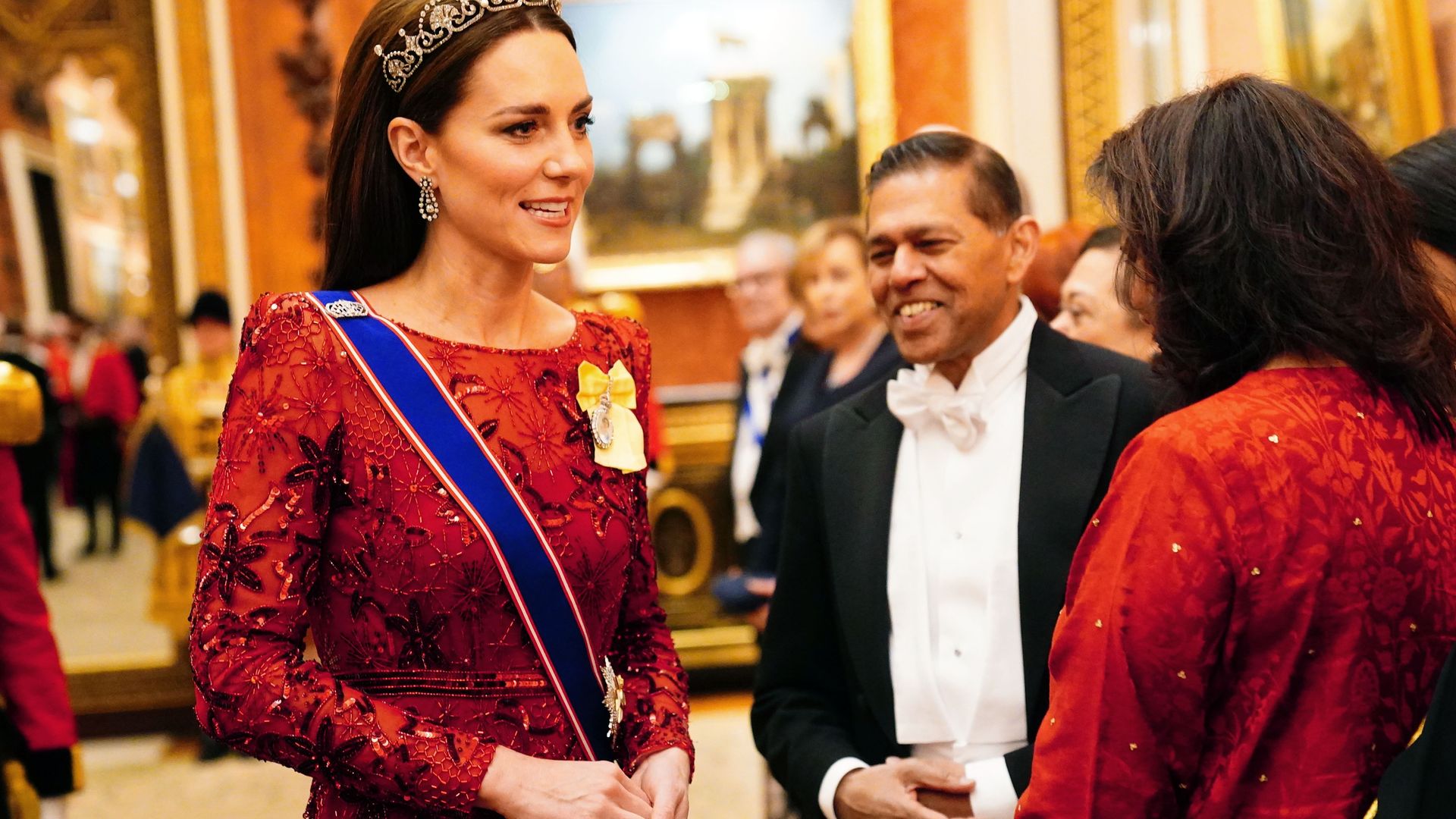 The last Reception for the Diplomatic Corps hosted by Queen Elizabeth II at Buckingham Palace