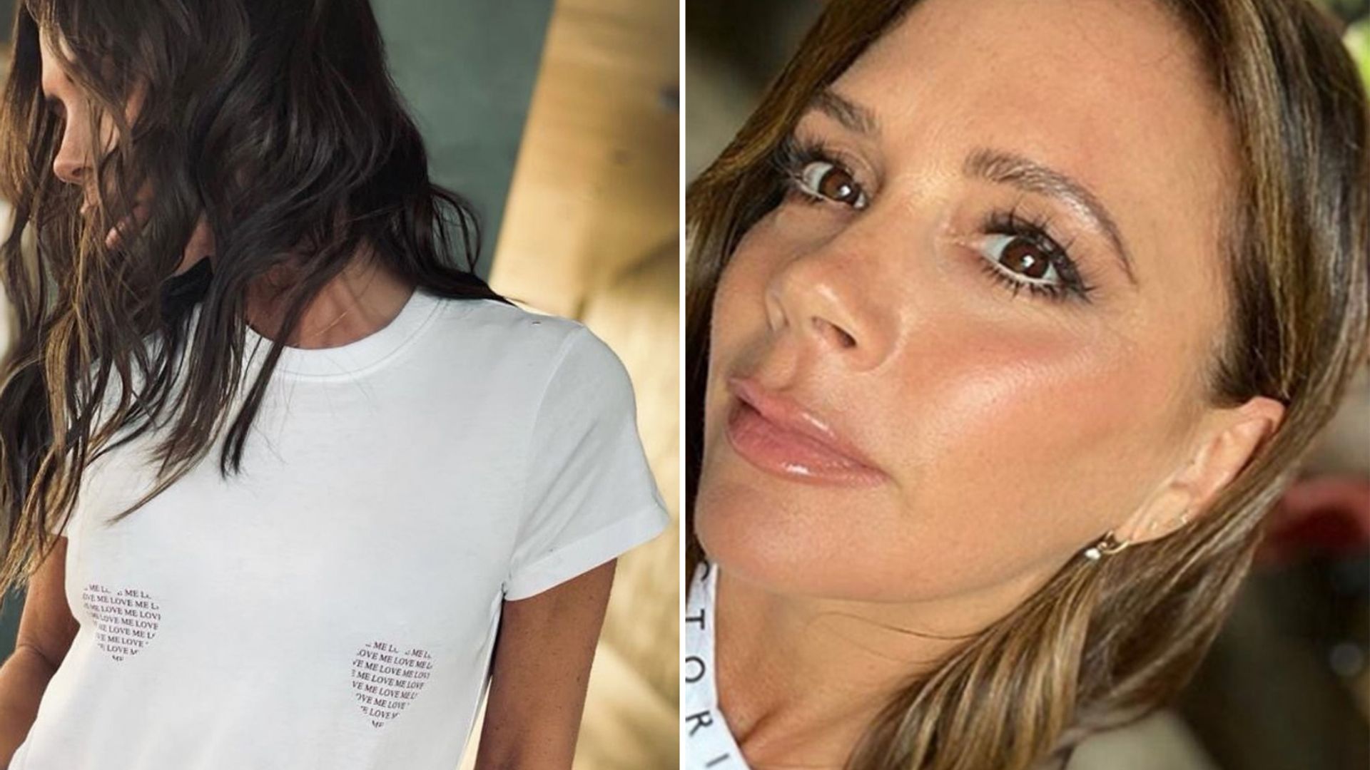 Victoria Beckham’s tiny denim shorts and love heart T-shirt combo sparks fan reaction