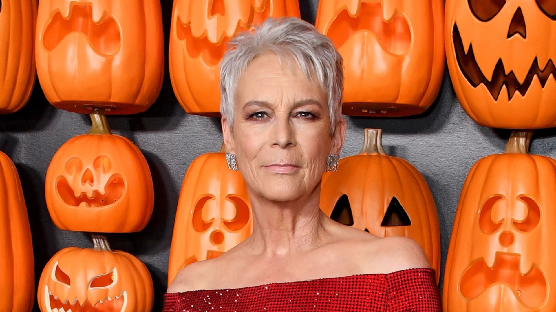 Halloween's Jamie Lee Curtis sizzles in lowcut swimsuit and