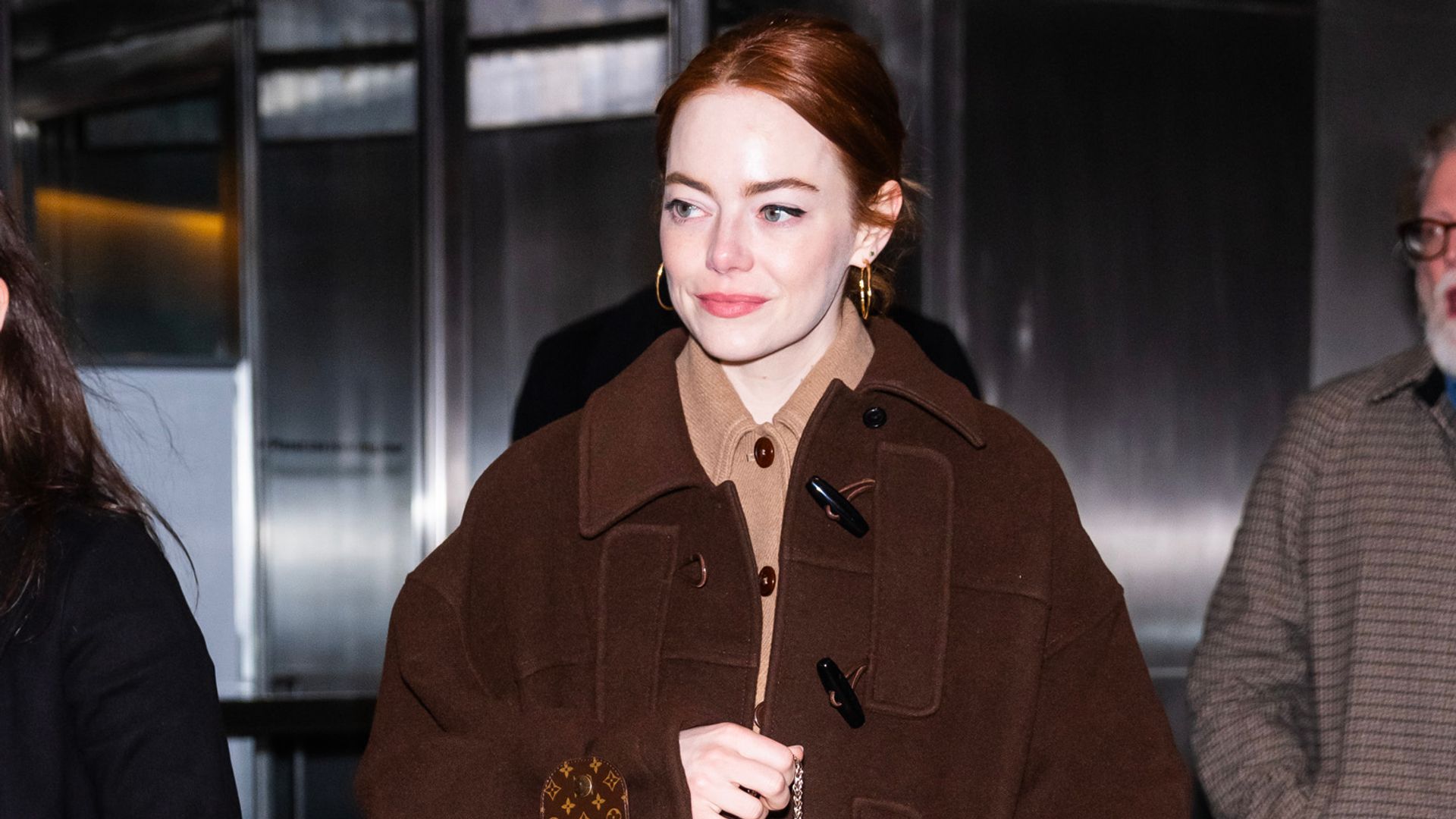 Emma Stone perfects the high-waisted jeans look for rare appearance