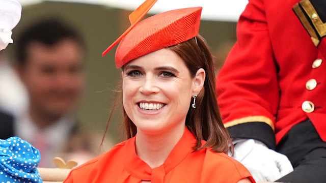 Princess Eugenie arrives by royal carriage during day five of Royal Ascot