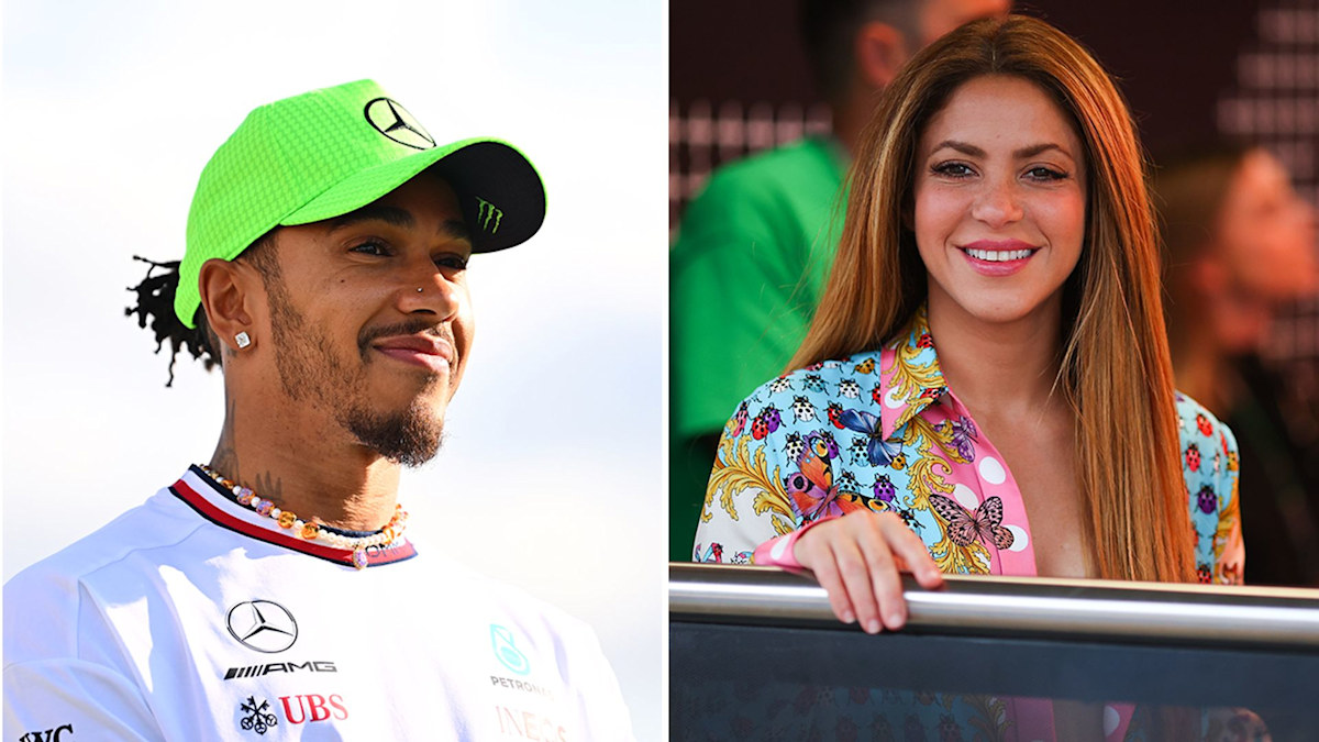 Shakira enjoys British Grand Prix amid rumoured romance with Lewis Hamilton