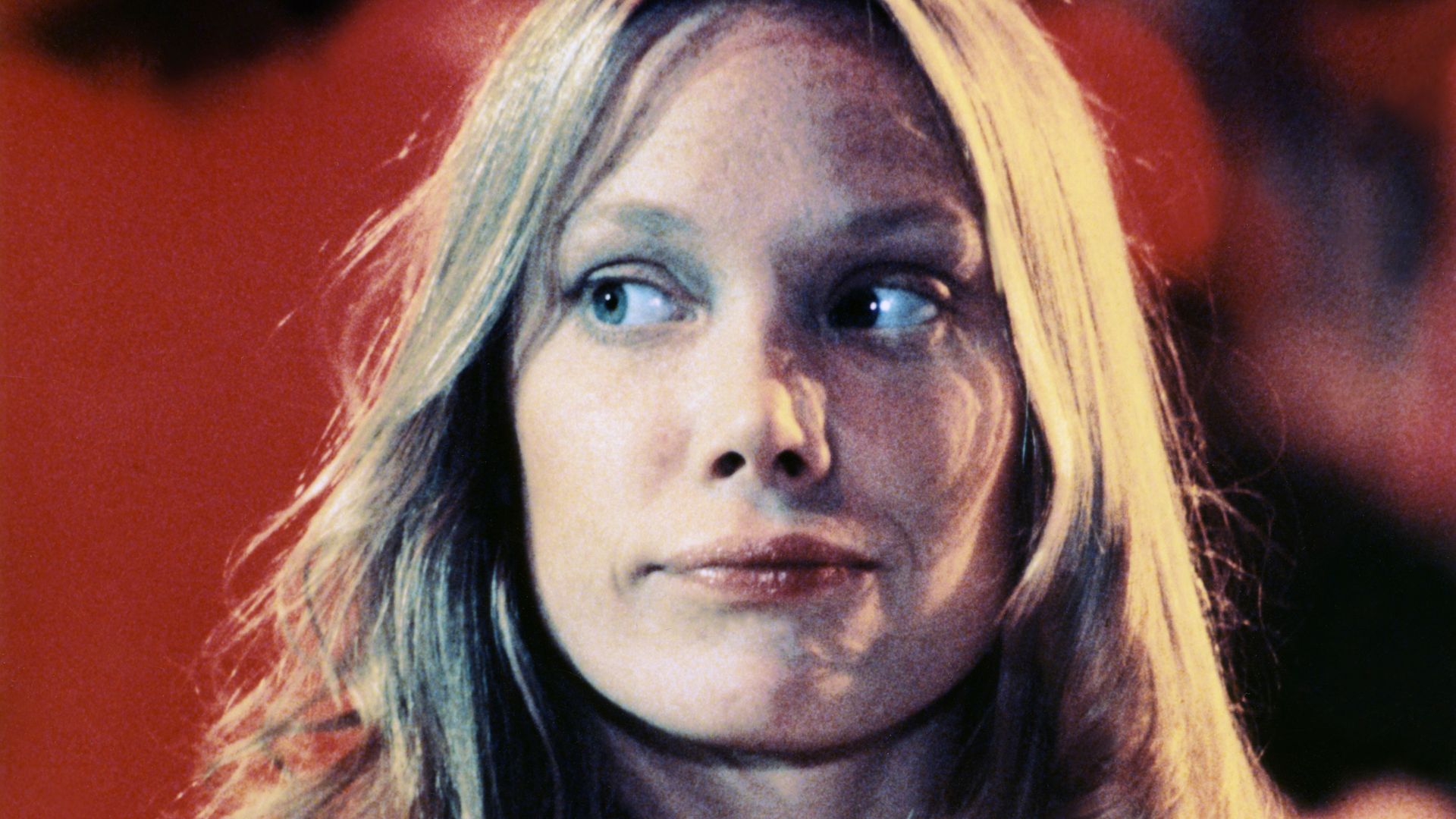 Sissy Spacek on the set of "Carrie"