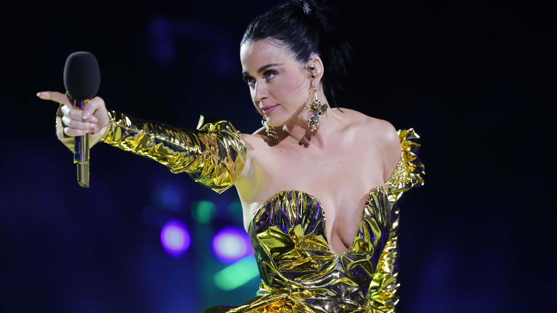 Katy Perry performs on stage during the Coronation Concert