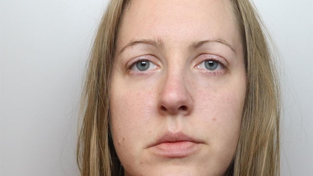 A handout photo provided by Cheshire Constabulary of Lucy Letby in police custody in November 2020