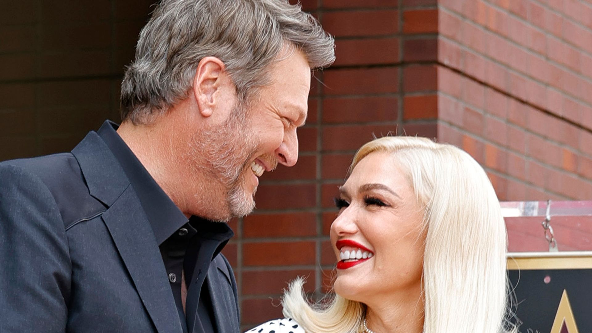 Blake Shelton and Gwen Stefani at Blake's Star Ceremony on The Hollywood Walk Of Fame