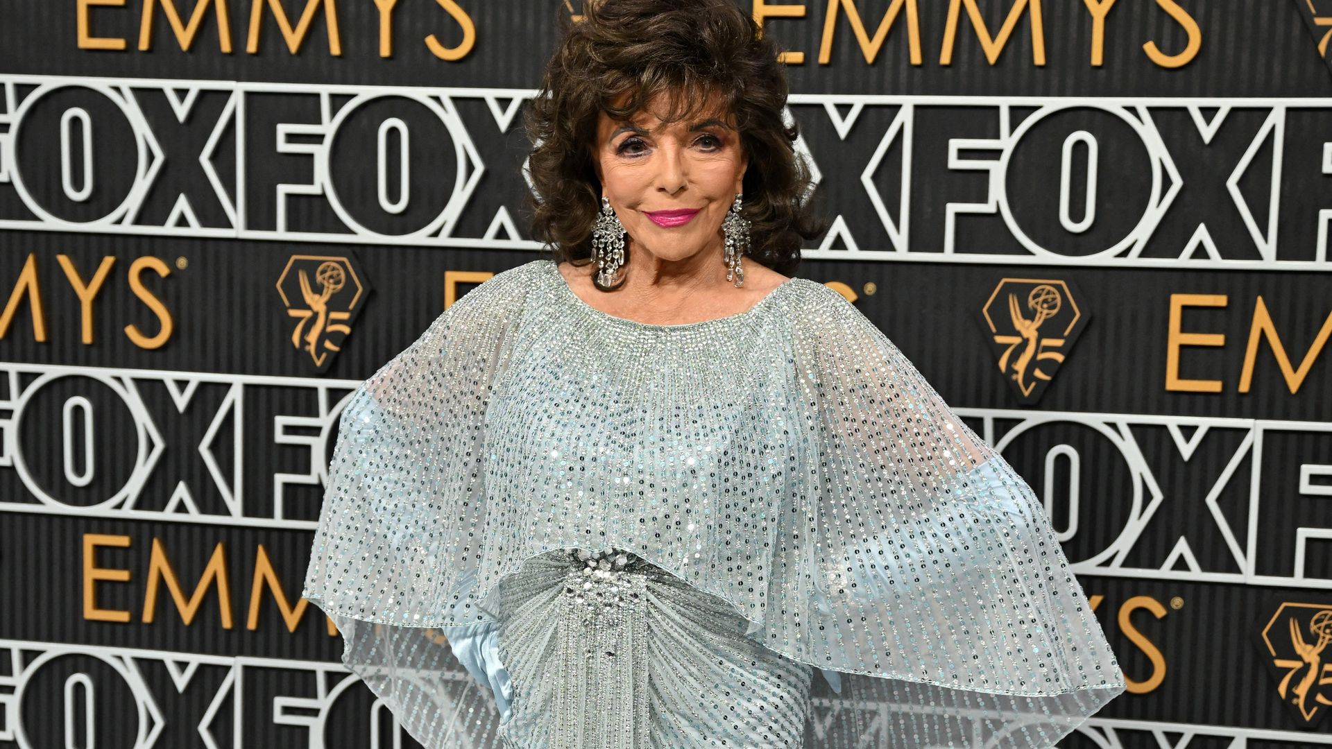 US actress Joan Collins looked incredible at Emmys