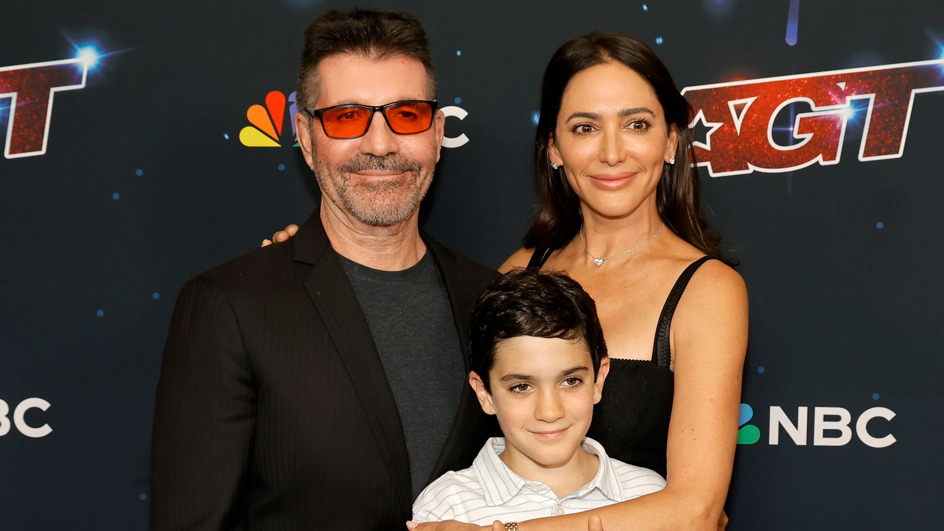 Simon Cowell and Lauren Silverman with son Eric