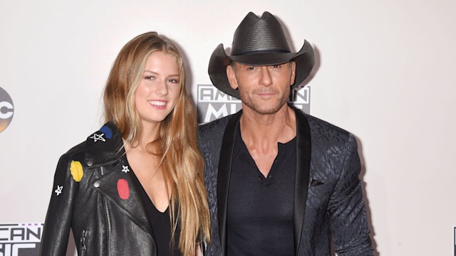 LOS ANGELES, CA - NOVEMBER 20: Maggie Elizabeth McGraw (L) and singer/musician Tim McGraw arrive at the 2016 American Music Awards at Microsoft Theater on November 20, 2016 in Los Angeles, California. (Photo by Jeffrey Mayer/WireImage)