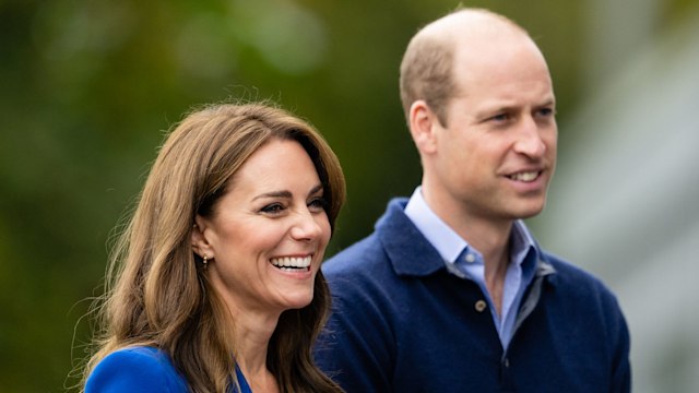 William and Kate smile as they arrive at Bisham Abbey National Sports Centre