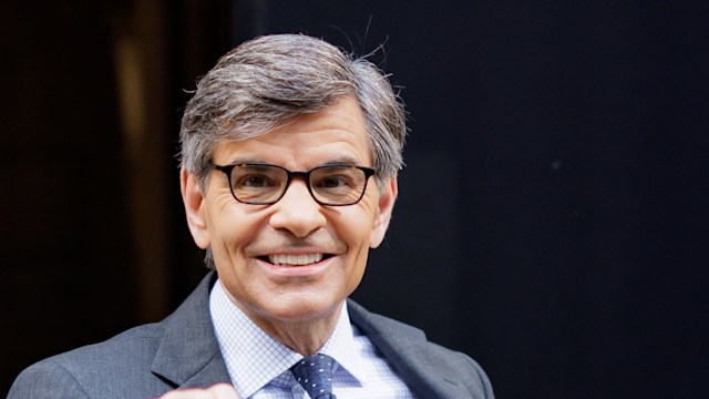 George Stephanopoulos outside the GMA studios 