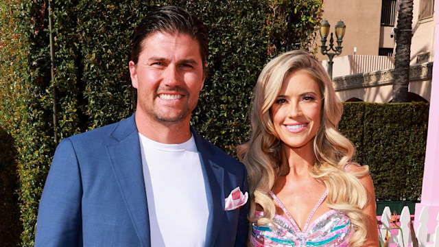 Josh Hall and Christina Hall attend the world premiere of "Barbie" at Shrine Auditorium and Expo Hall on July 09, 2023 in Los Angeles, California. (Photo by Matt Winkelmeyer/GA/The Hollywood Reporter via Getty Images)