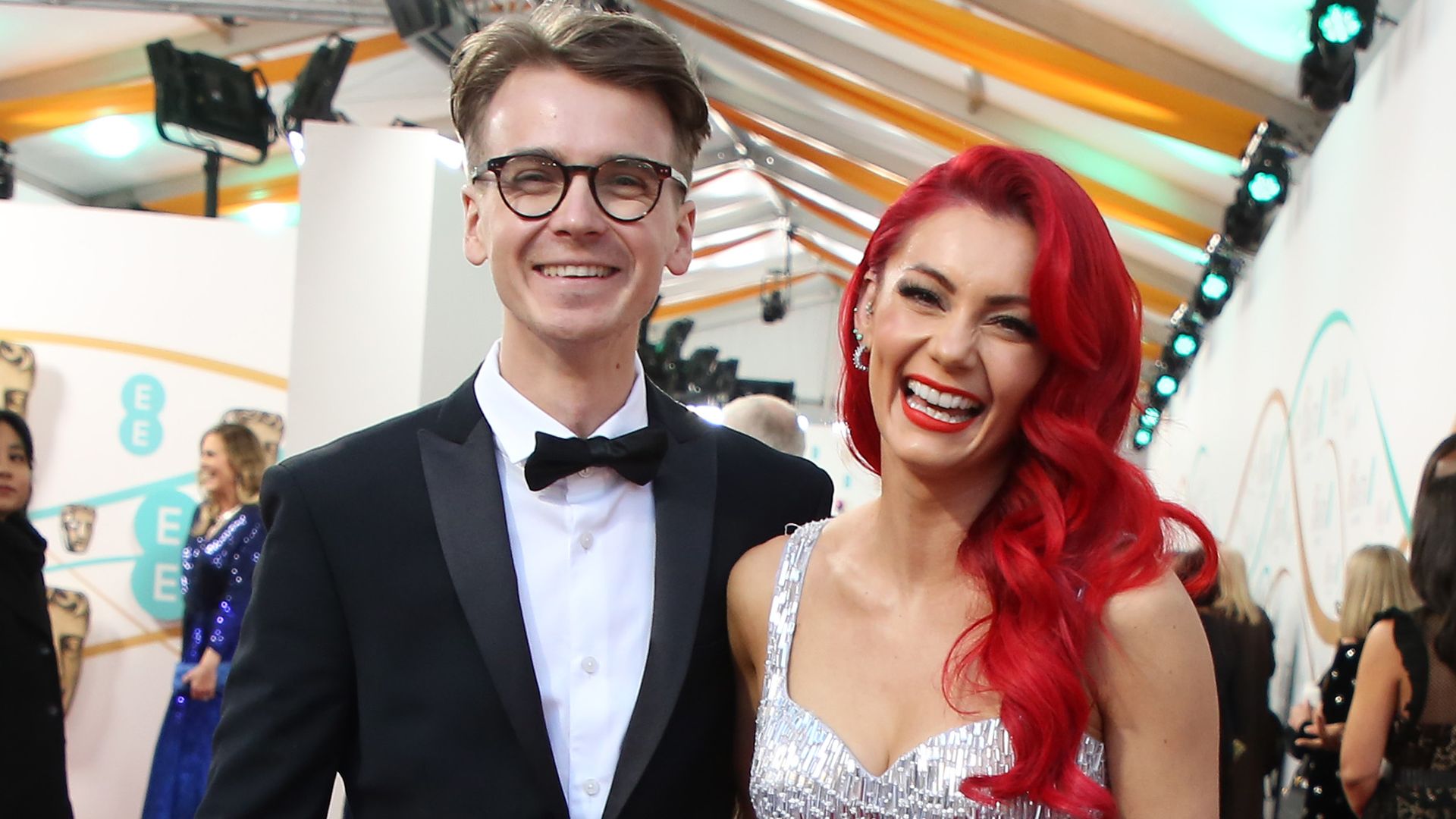 Joe Sugg and Dianne Buswell at the EE BAFTA Film Awards 2023