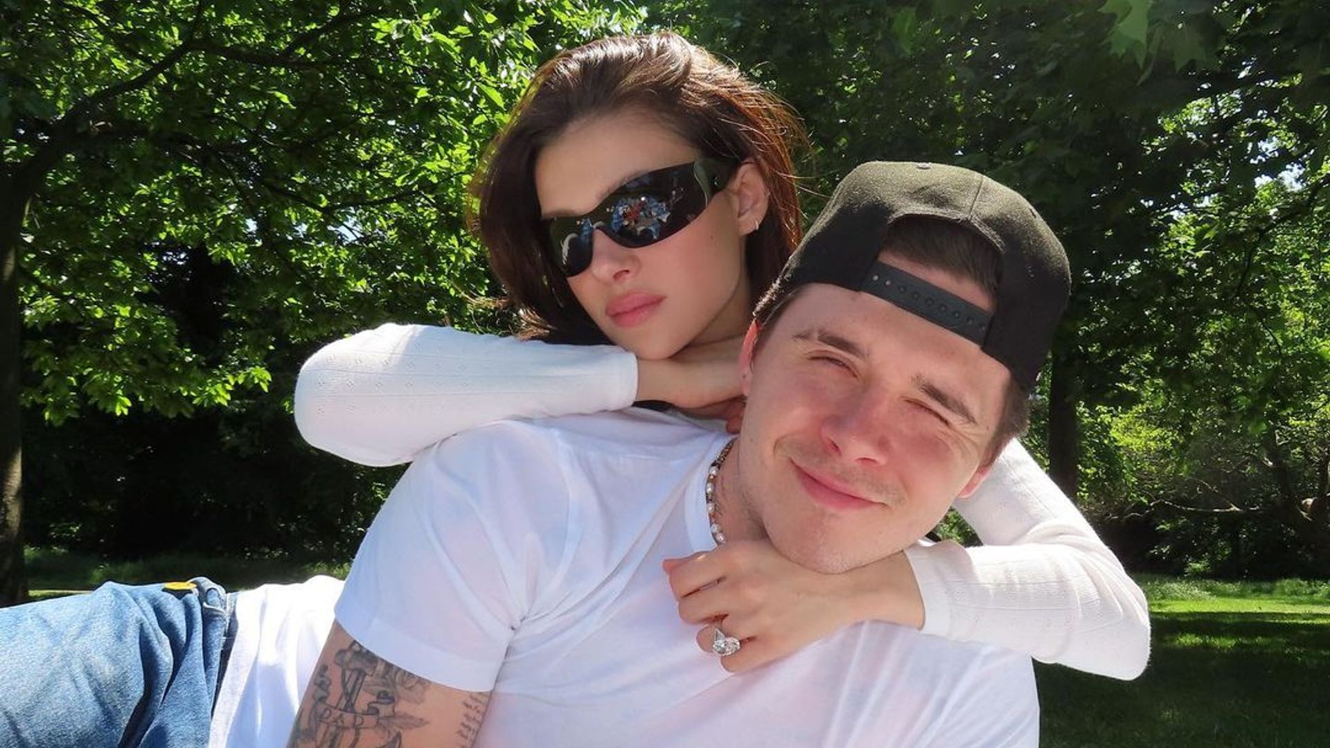 Brooklyn Beckham also got in on the matching outfit action 