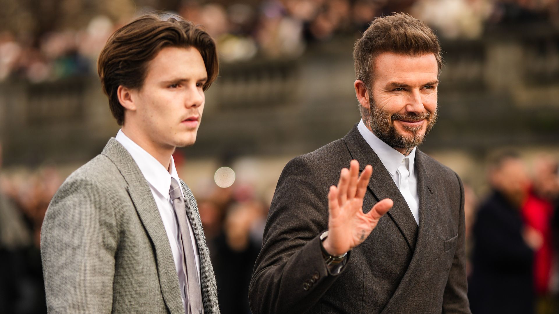 Cruz Beckham shocks with major hair transformation at dad David’s BOSS event