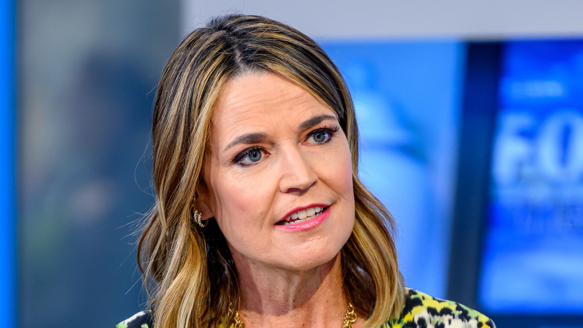 Savannah Guthrie visits "Fox & Friends" to discuss her new book "Mostly What God Does: Reflections on Seeking and Finding His Love Everywhere" at Fox News Channel Studios on February 27, 2024 in New York City
