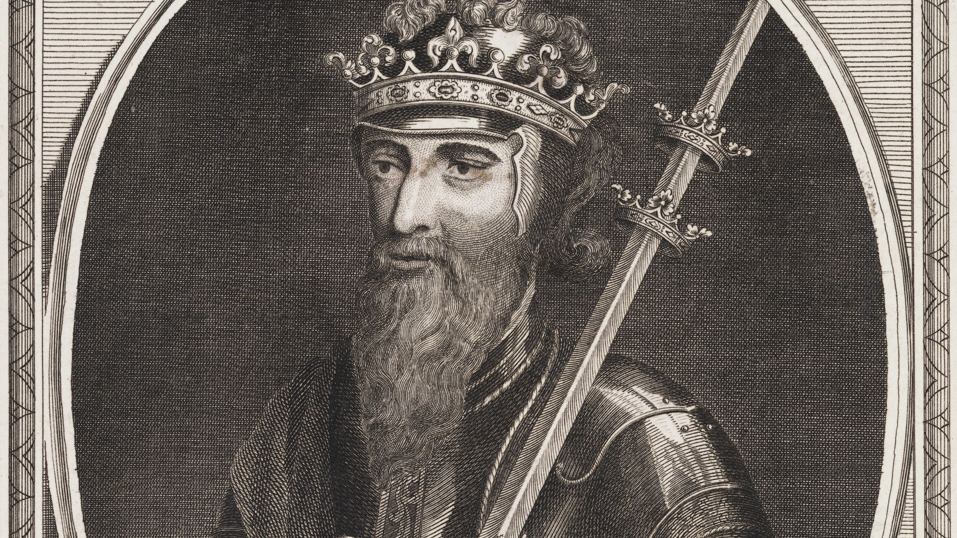 Engraving of King Edward III