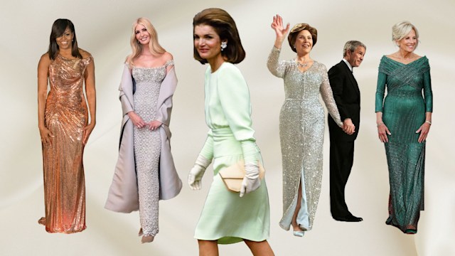 First Ladies wearing Oscar de la Renta