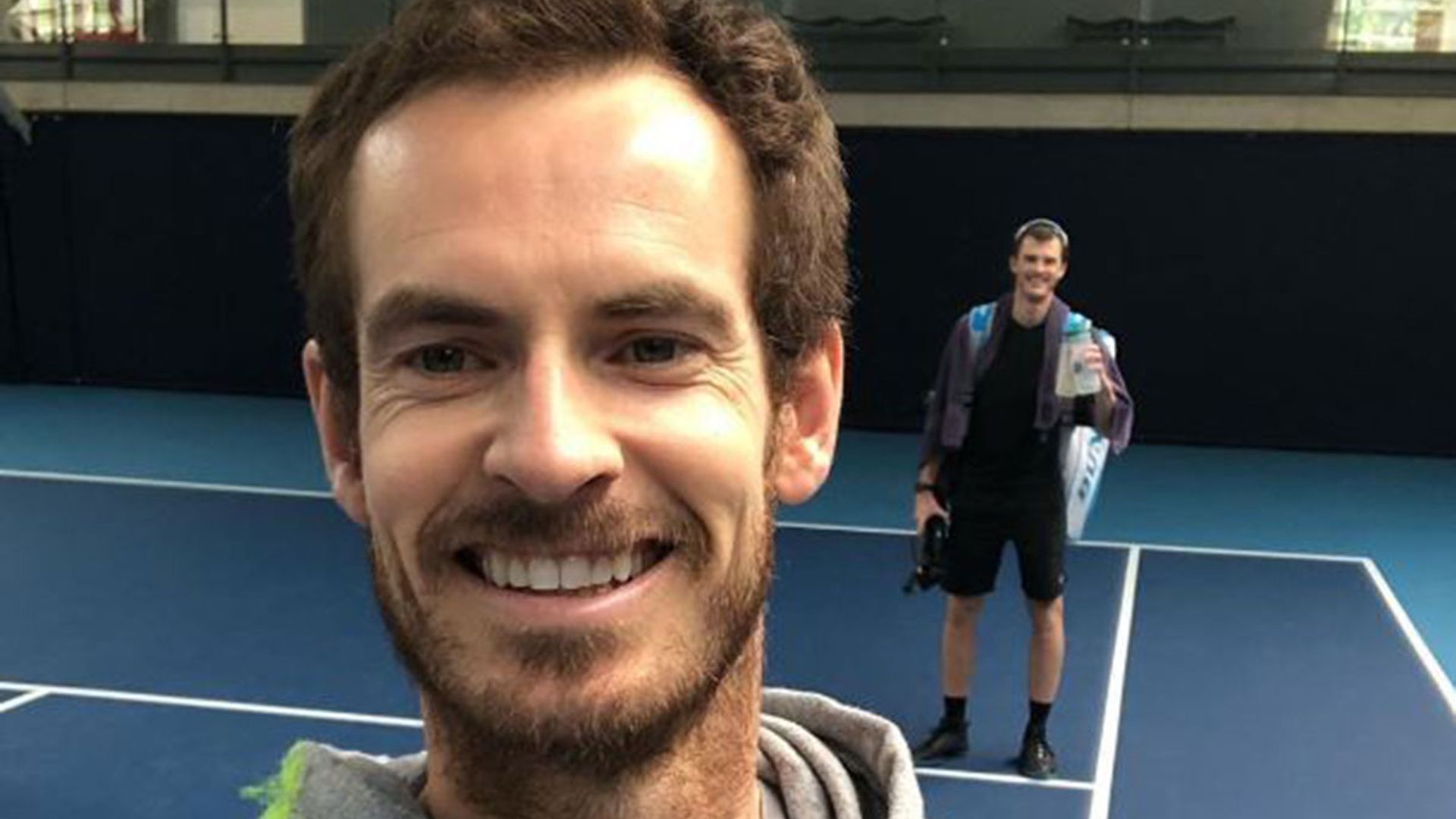 Andy Murray looks completely unrecognisable with blonde hair in childhood photo