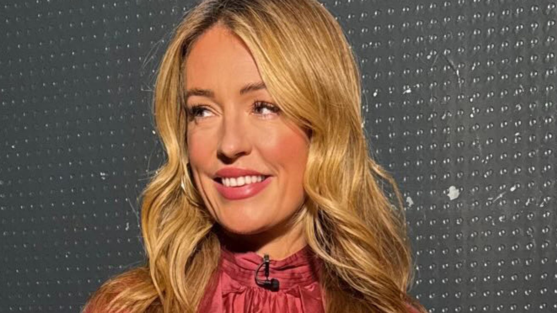 cat deeley frilled blouse