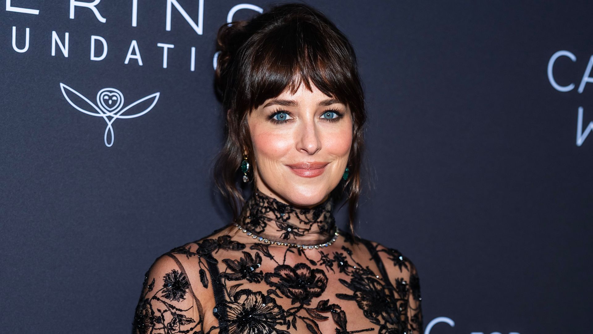 Dakota Johnson attends the 2025 Kering Caring For Women at The Pool on September 11, 2025 in New York City. (Photo by TheStewartofNY/WireImage)