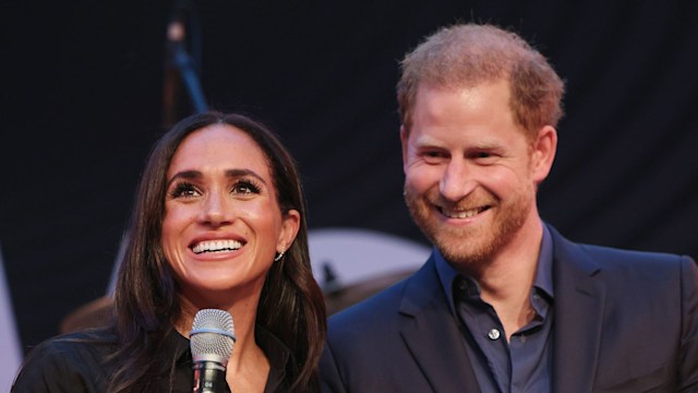 Meghan Markle and Prince Harry smiling