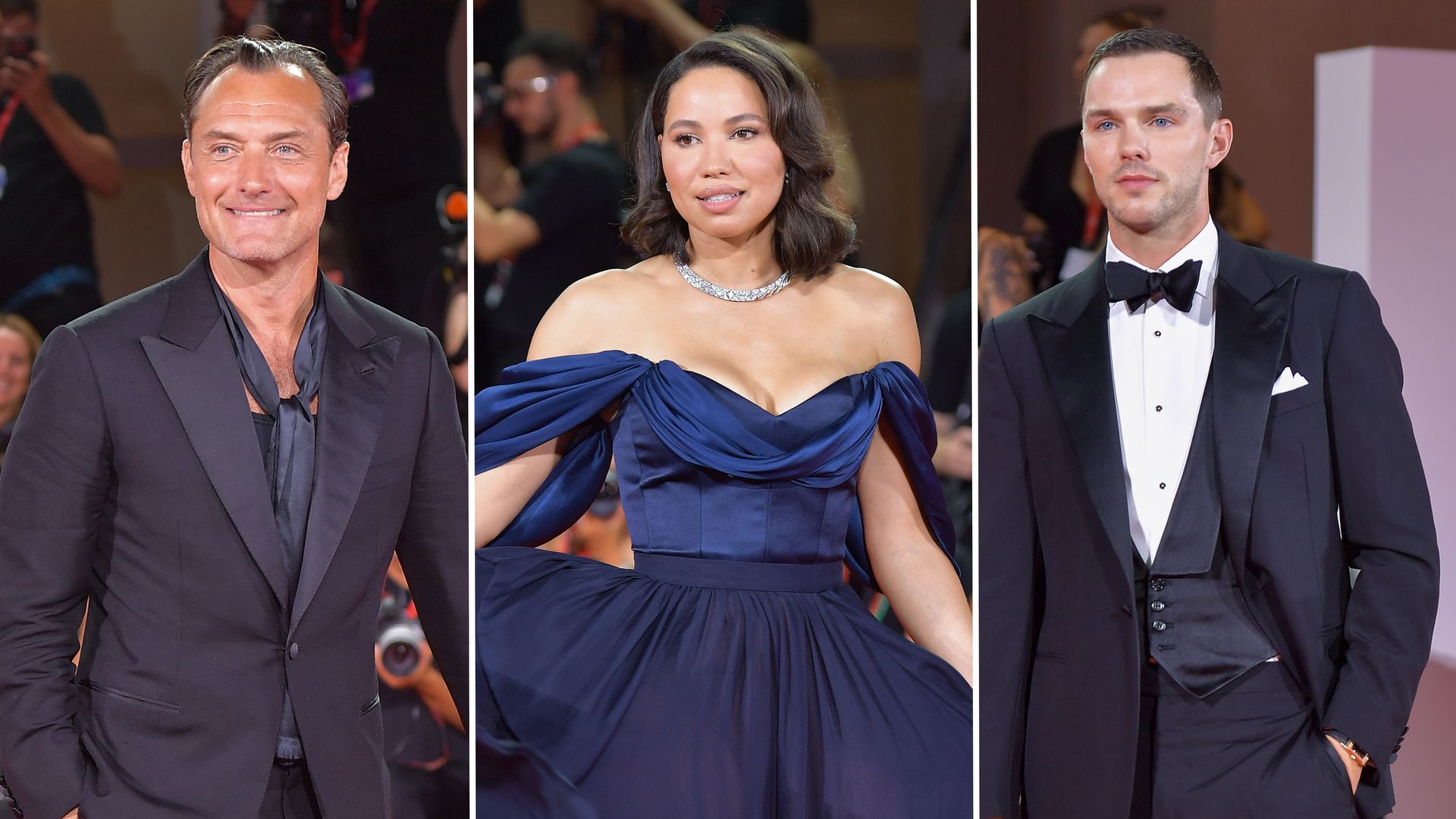 Jude Law, Jurnee Smollett and Nicholas Hoult bring sophistication to fourth day of Venice Film Festival