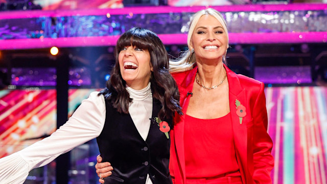 Tess Daly and Claudia Winkleman on Strictly