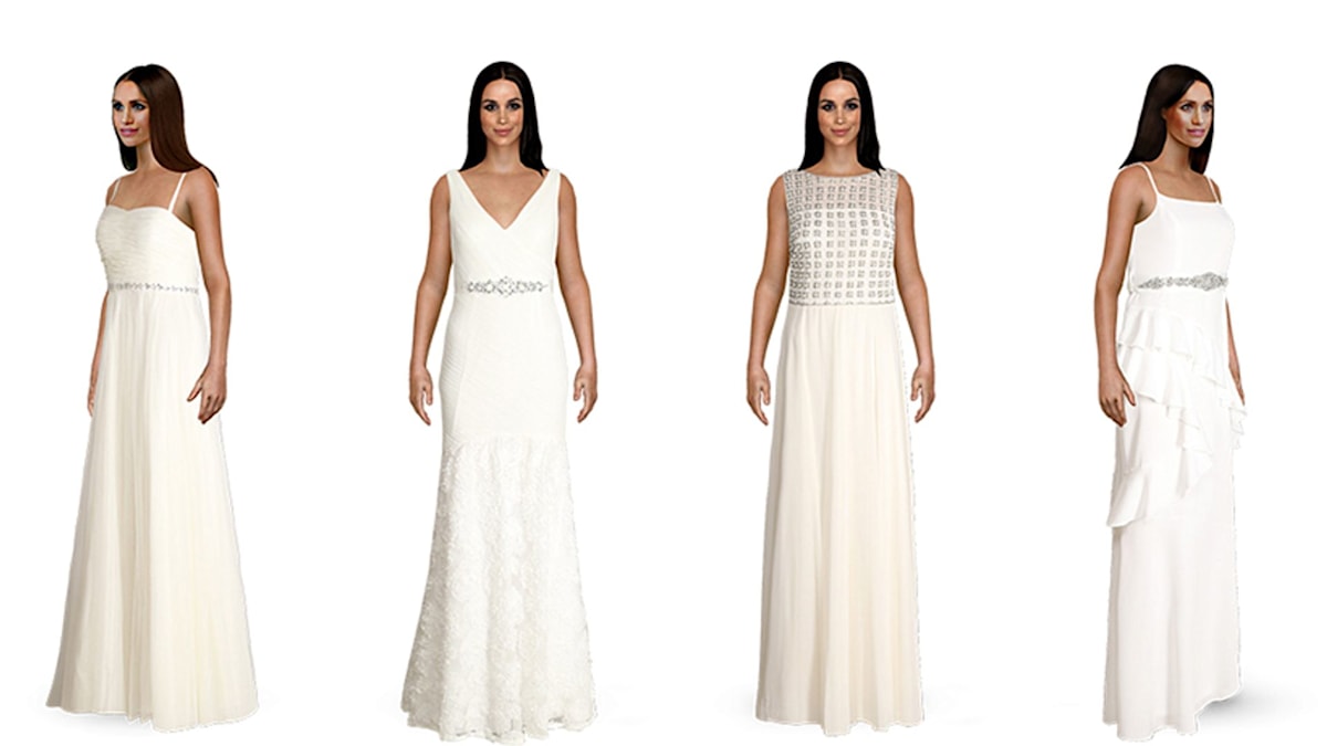 Try On Meghan Markles Wedding Dress With New Digital App Hello 7590