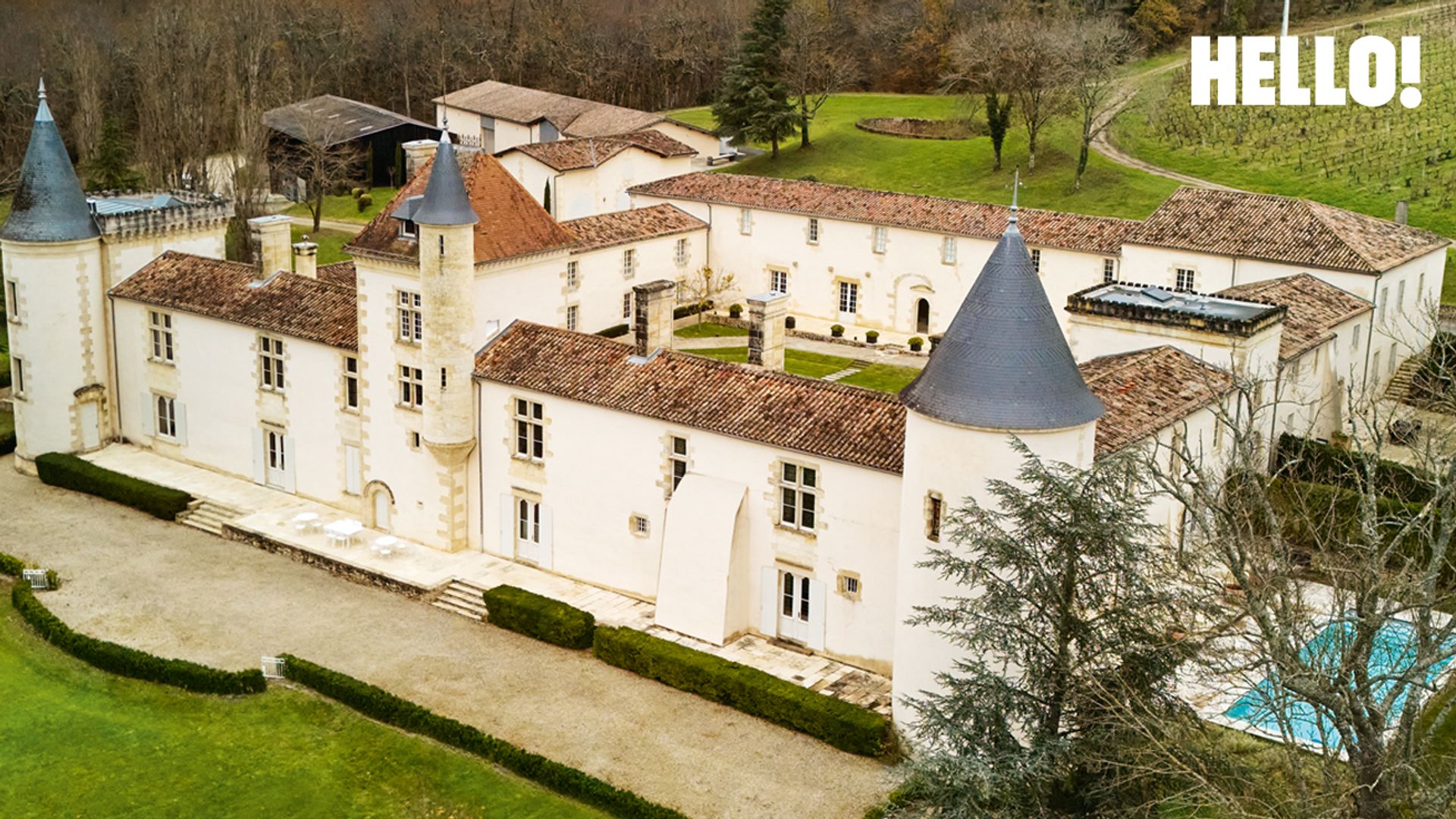 A birds eye view of Château Toulouse-Lautrec