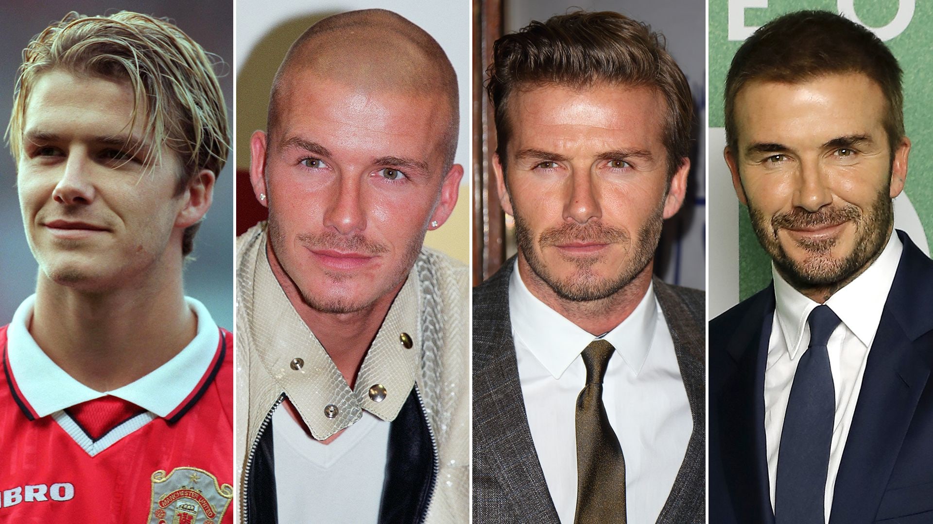 David Beckham's hair through the years
