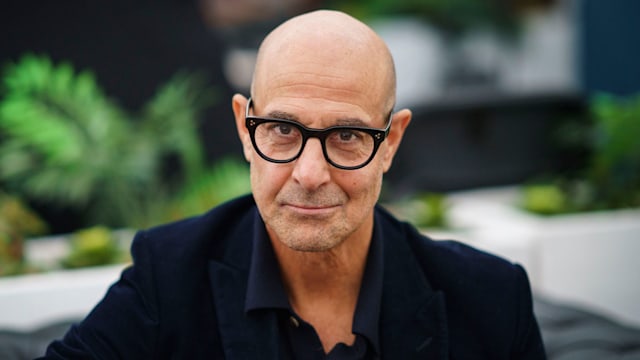 Stanley Tucci, actor, at the Cheltenham Literature Festival on October 7, 2022 in Cheltenham, England