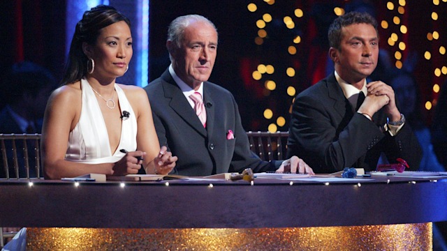 Carrie Ann Inaba with Len Goodman and Bruno Tonioli 