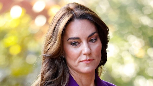 Kate Middleton in a purple coat