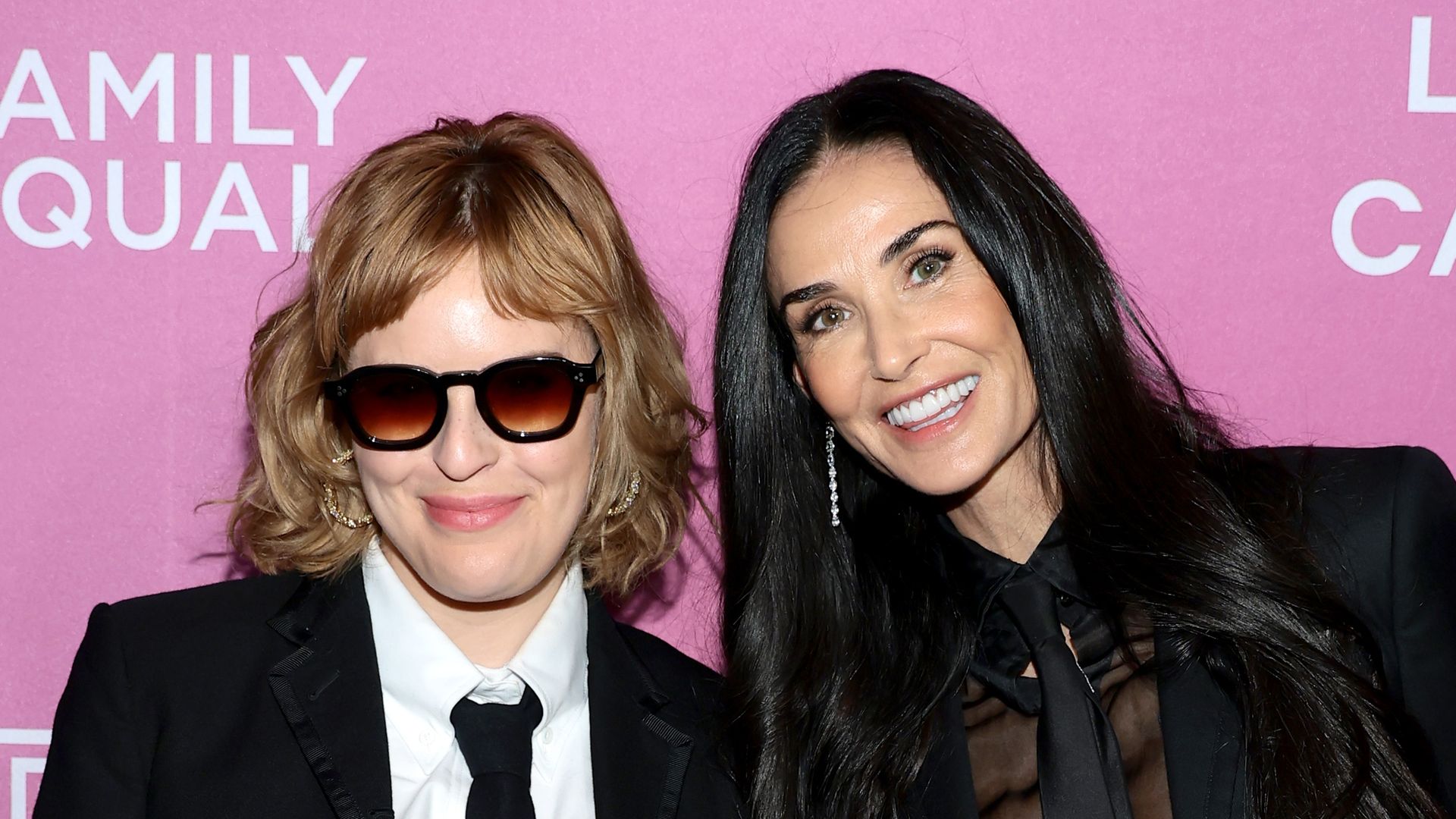 Tallulah Willis and Demi Moore attend Family Equality's Night at the Pier at Pier Sixty at Chelsea Piers on May 12, 2025 in New York City.