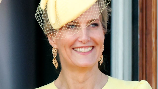 Queen Camilla and Sophie, Duchess of Edinburgh watch an RAF flypast from the balcony of Buckingham Palace after attending Trooping the Colour on June 15, 2024 in London, England. Trooping the Colour, also known as The King's Birthday Parade, is a military ceremony to mark the official birthday of the British Sovereign. The ceremony takes place at Horse Guards Parade followed by a flypast over Buckingham Palace and was first performed in the mid-17th century during the reign of King Charles II. The parade features all seven regiments of the Household Division with Number 9 Company, Irish Guards being the regiment this year having their Colour Trooped.