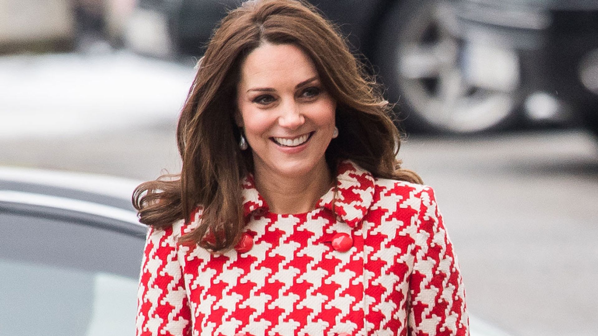 Loved Kate Middleton's red dog tooth coat? Zara has the best dupe