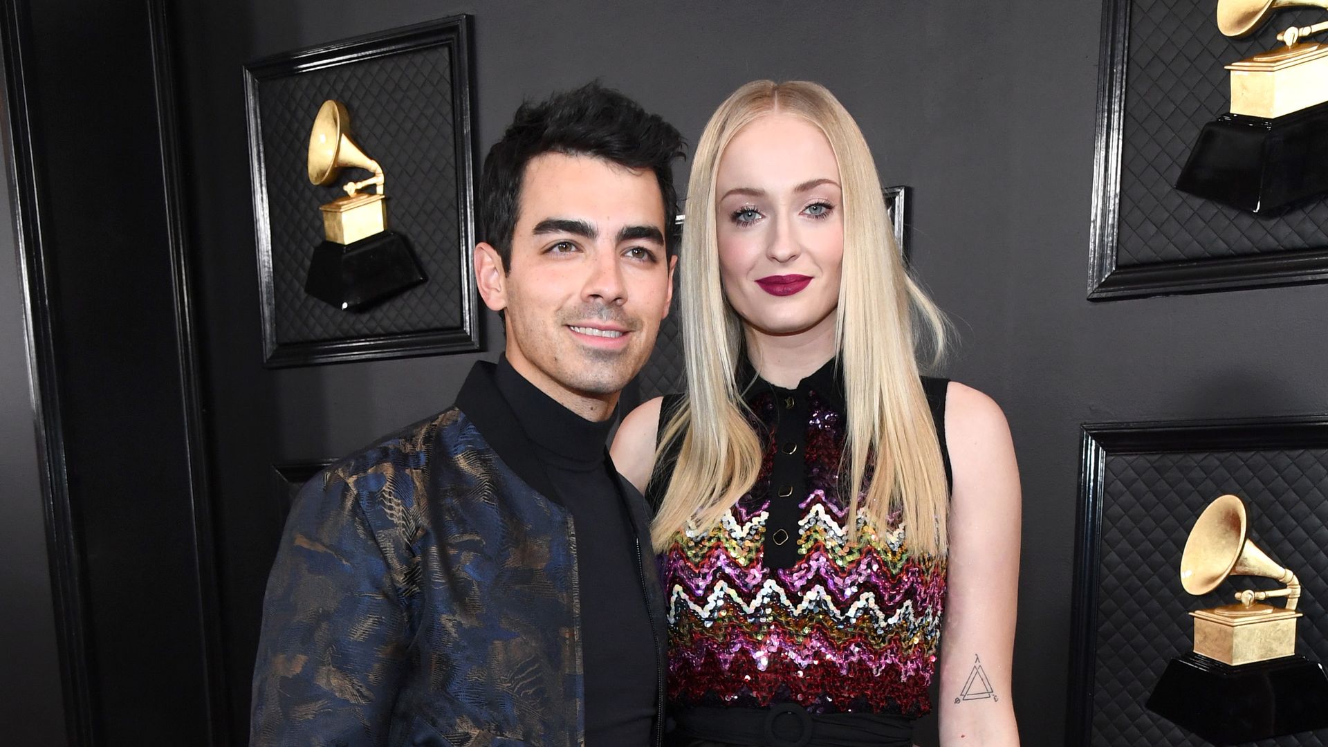 Joe Jonas and  Sophie Turner attend the 62nd Annual GRAMMY Awards at STAPLES Center on January 26, 2020 in Los Angeles, California